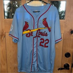 St. Louis Cardinals Powder Blue Jersey Perfect Condition